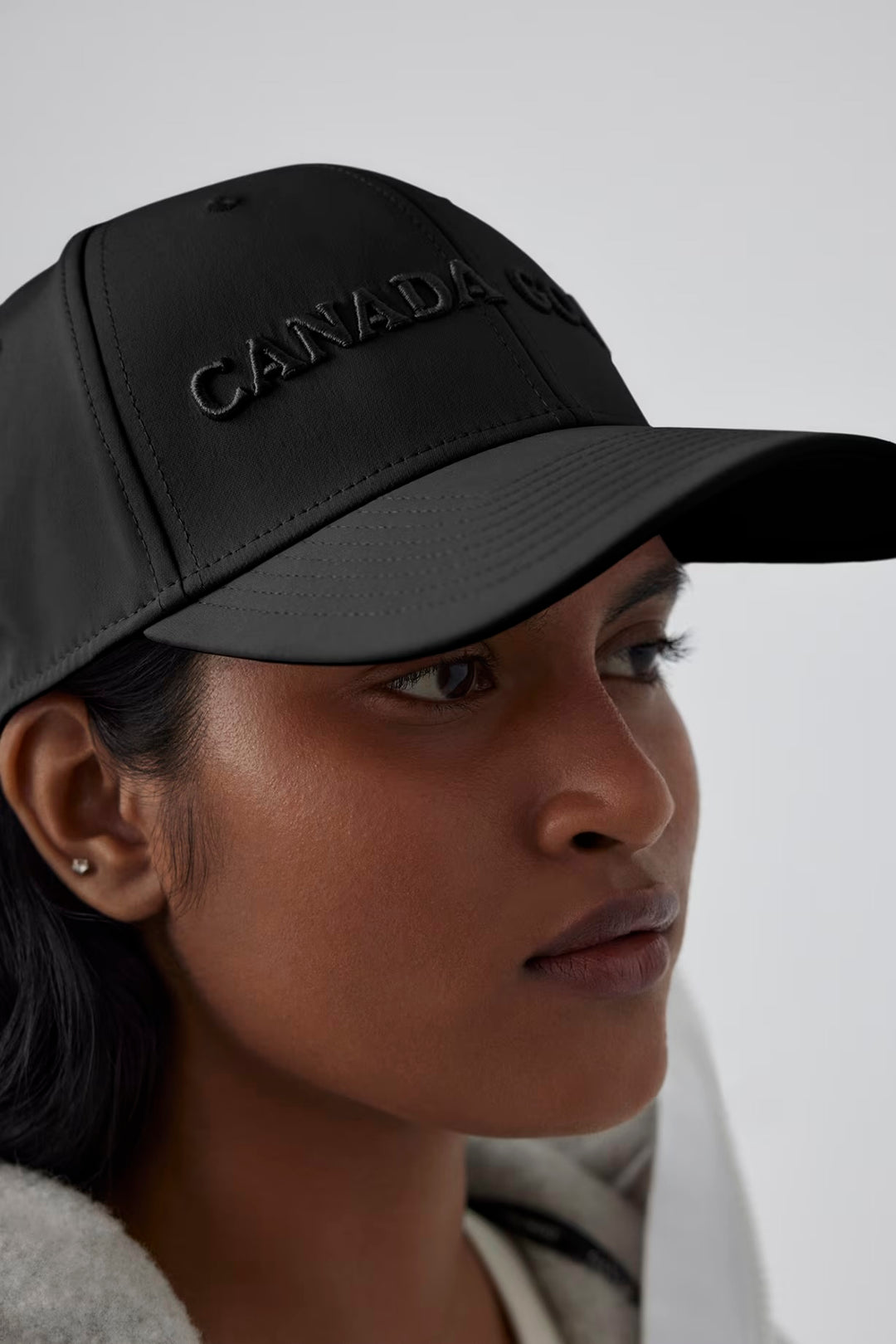 Authentic Canada Goose Tech Cap White Black Unisex Baseball‎ Hat S/M Designer Canada Goose Tech Cap White Black Unisex Baseball Hat M/L  main image 4