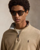 POLO RALPH LAUREN - DOUBLE KNIT JERSEY 1/4 ZIP SWEATER