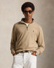 POLO RALPH LAUREN - DOUBLE KNIT JERSEY 1/4 ZIP SWEATER