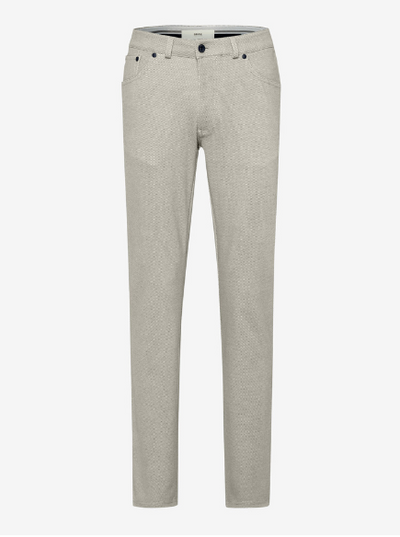 Brax - Chuck Hi-Flex 5pkt Pants in Beige Found at Robert Simmonds Located in Downtown Fredericton.