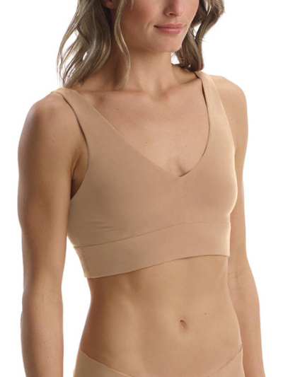 COMMANDO - BUTTER COMFY BRALETTE in Beige and Black