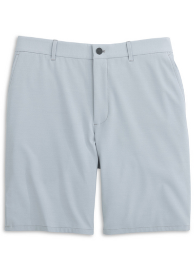 Johnnie-O Mulligan Heather Performance Short in Light Grey. Found at Robert Simmonds Located in Downtown Fredericton, NB.