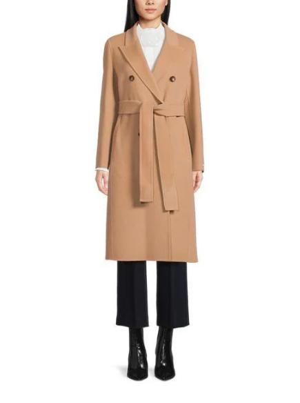 MARELLA ZAMBIA BELTED WOOL COAT Robert Simmonds Clothing