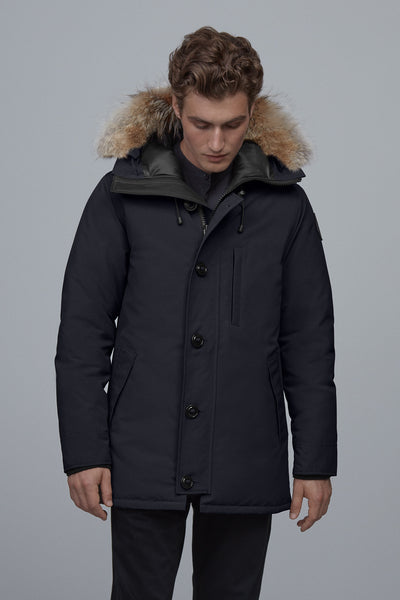 Men’s Canada Goose Chateau parka for sale at Robert Simmonds Clothing in Fredericton, New Brunswick.