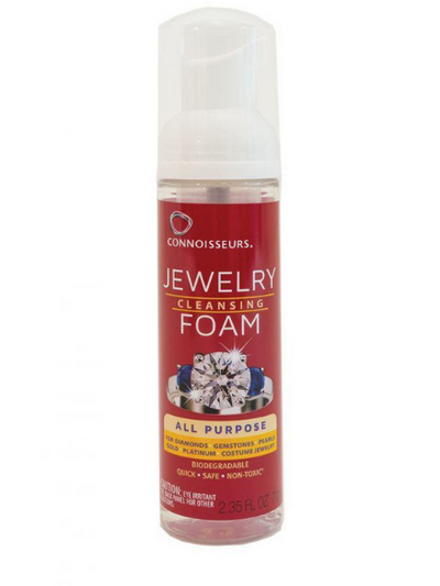 Connoisseurs foam jewelry cleaner for sale at Robert Simmonds Clothing in Fredericton, New Brunswick.