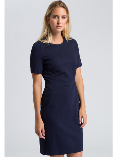 Marc Aurel sleeved sheath dress for sale at Robert Simmonds Clothing in Fredericton, New Brunswick.