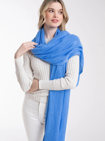 Alashan cashmere breezy travel wrap for sale at Robert Simmonds Clothing in Fredericton, New Brunswick.