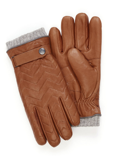Brume Herringbone print goat leather glove for sale at Robert Simmonds Clothing in Fredericton, New Brunswick.