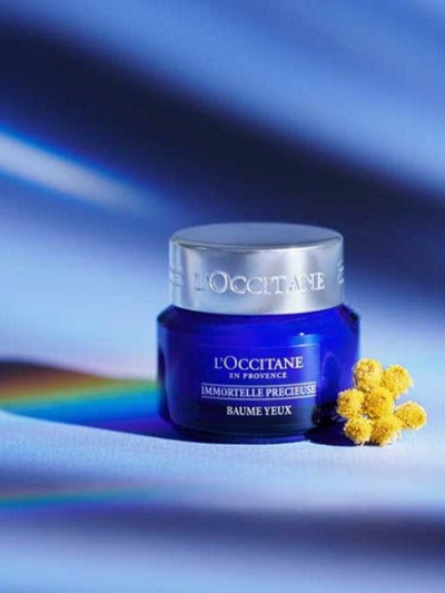 L'Occitane en Provence Immortelle Precious eye balm for sale at Robert Simmonds Clothing in Fredericton, New Brunswick.
